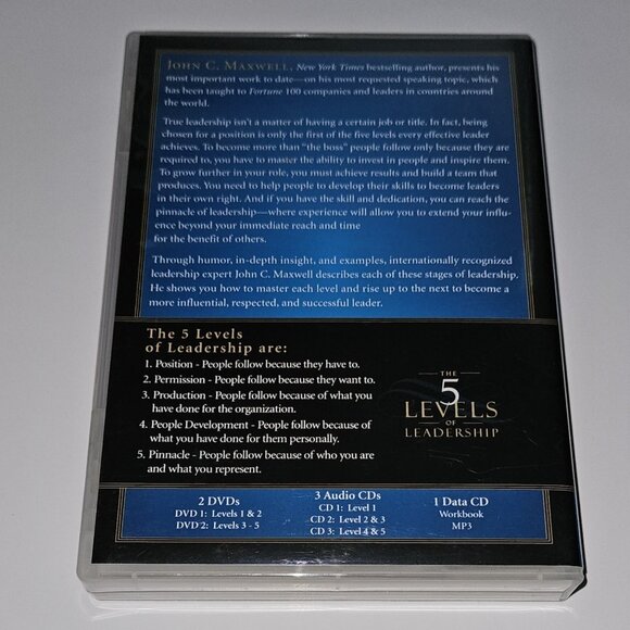 John C Maxwell 5 Levels of Leadership DVD Training Curriculum Audio CDs Data CD - Picture 3 of 8